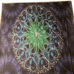 New Mandala Floral & Hearts Tapestry